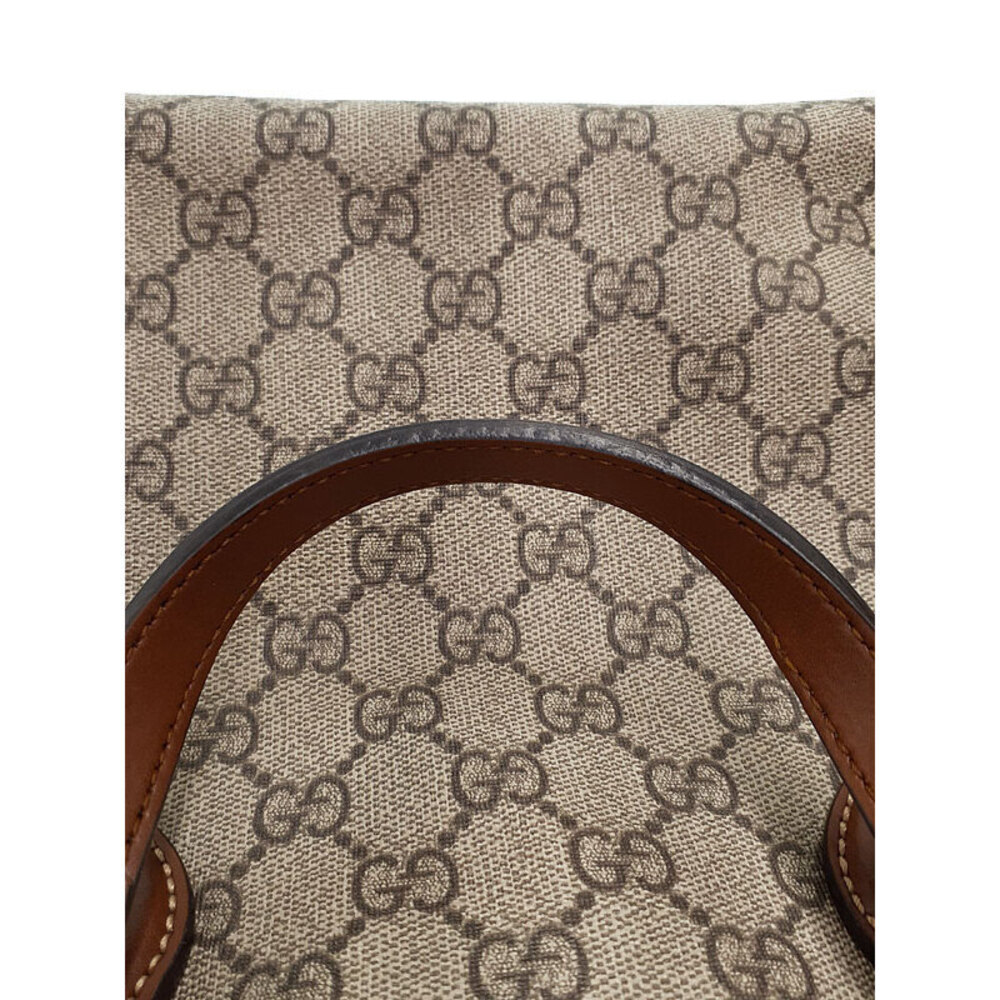 Gucci monogram Supreme 2way Bag Tote brown canvas GG GG signature - Picture 5 of 9